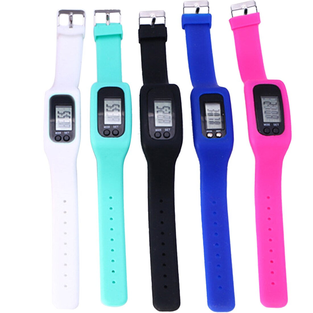 Brand Long-life battery Multifunction Digital Fitness Watch LCD Pedometer Running Step Calorie Walking Distance Counter