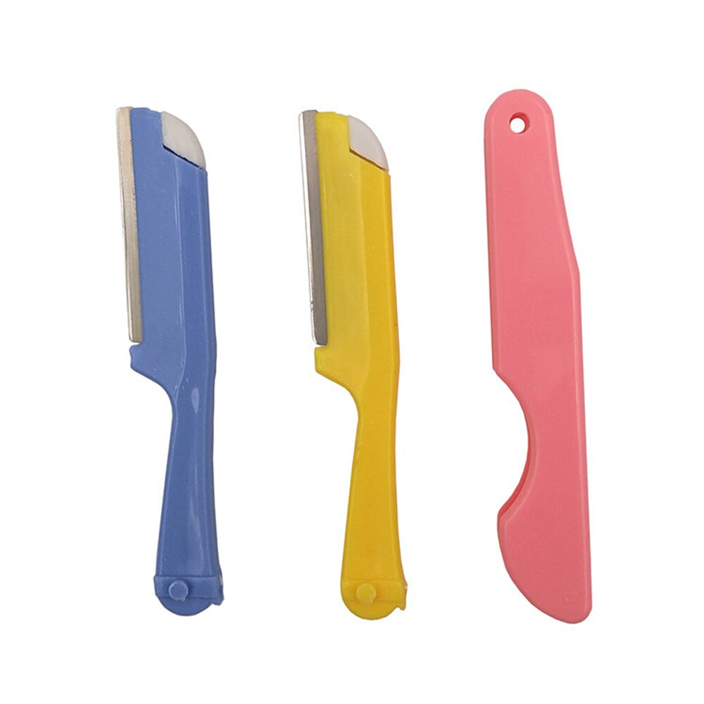 1 pièces rasoir de sourcils sourcils Kit lame pliant remplaçable rasoir Facial sourcils épilation sécurité rasoirs Portable