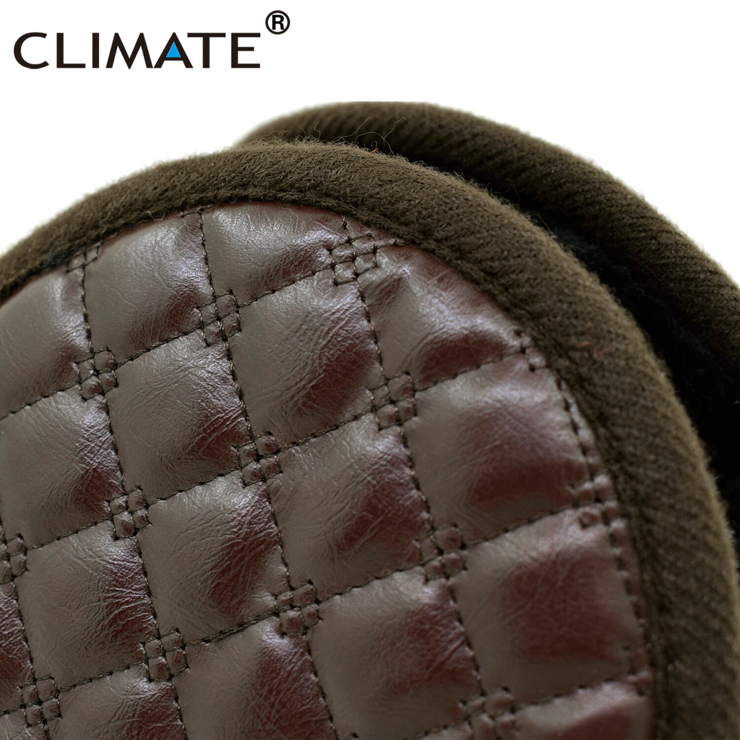 CLIMATE Men Blank Earmuffs Men PU Winter Ear Warmer Cover Muff Cool Army Warm Ear Muff PU Blank Ear Muffs for Men Women