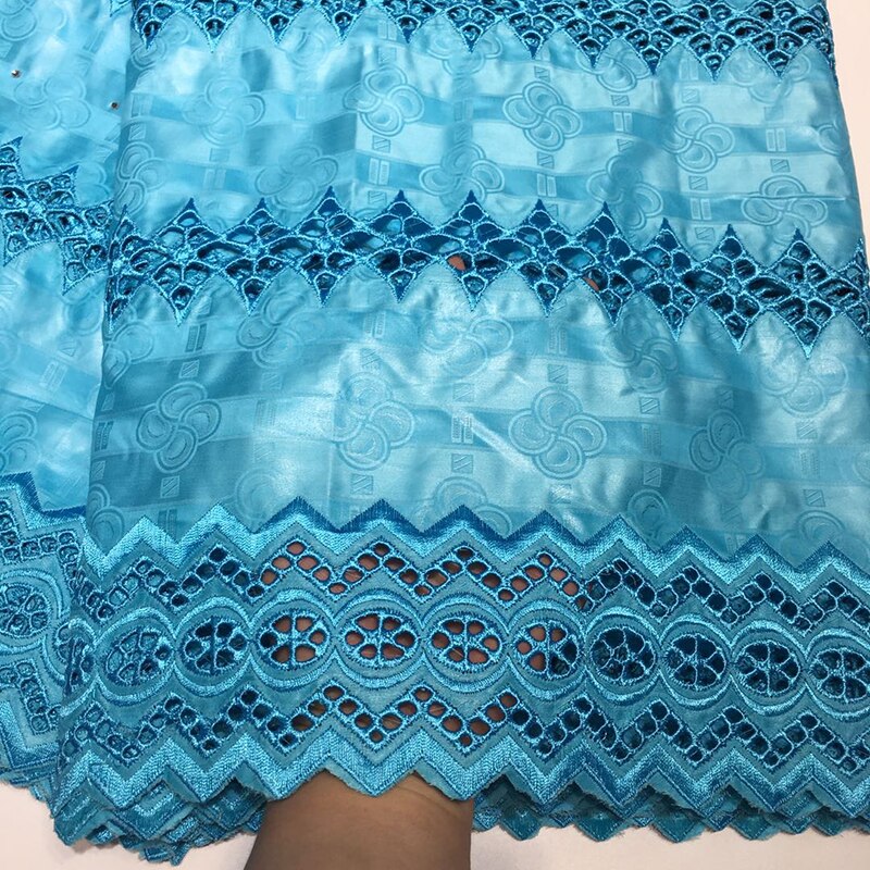 Tissu Bazin Riche Getzner de , avec broderie diamant, matériel de couture pour vêtements, 4,57 m, africaine, européenne et américaine