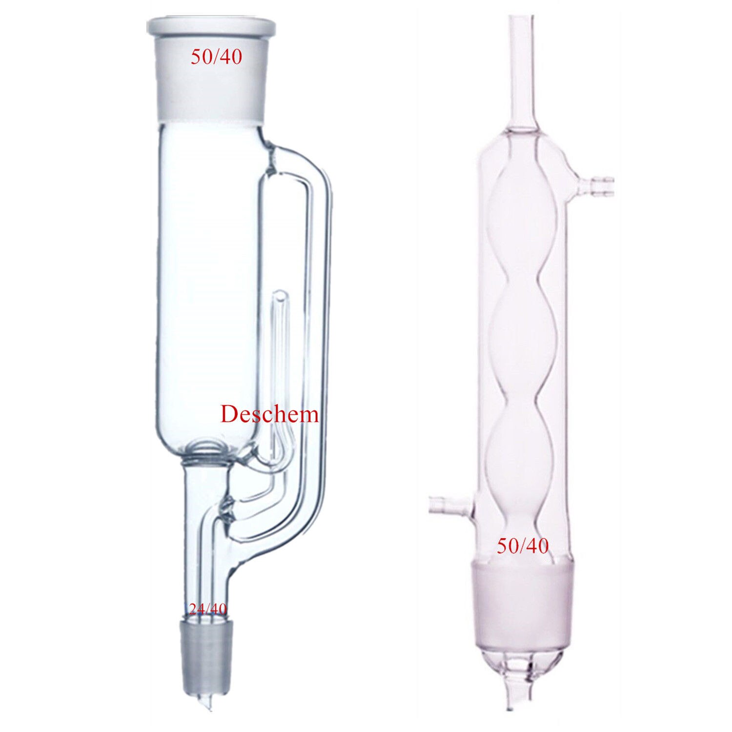 500 ml 24/40 Glas Soxhletapparaat Allihn condensor Met Een Platte Bodem Kolf