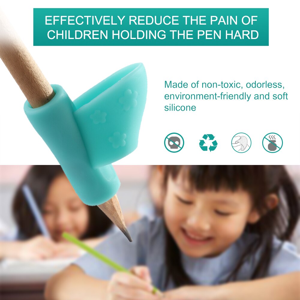 Pencil Grasps Orthodontic Siliconehold Pen Device Child Student Corrected Pencil Grasp Pen Pencil Grip Loops