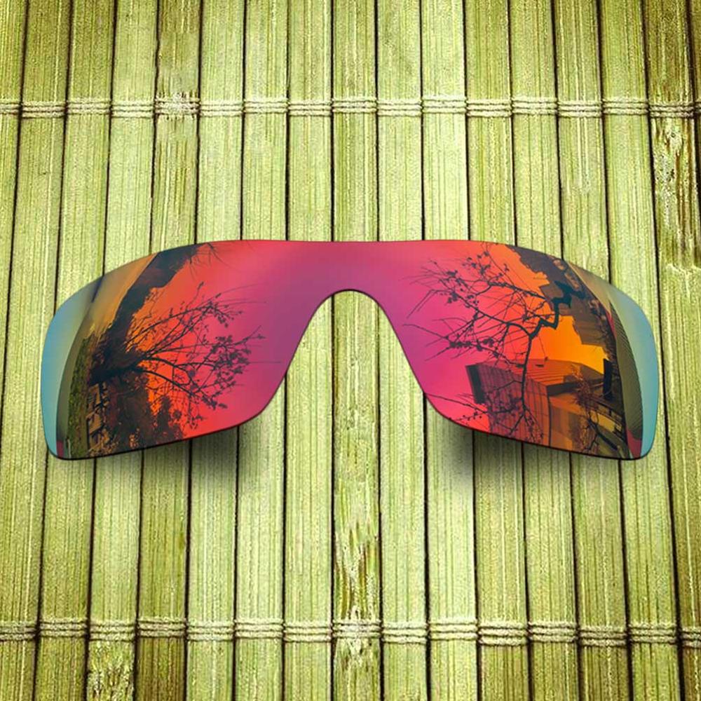 Polarized Replacement Lense For-Oakley Batwolf Sunglasses Frame True Color Mirrored Coating - Options: Midnight Sun