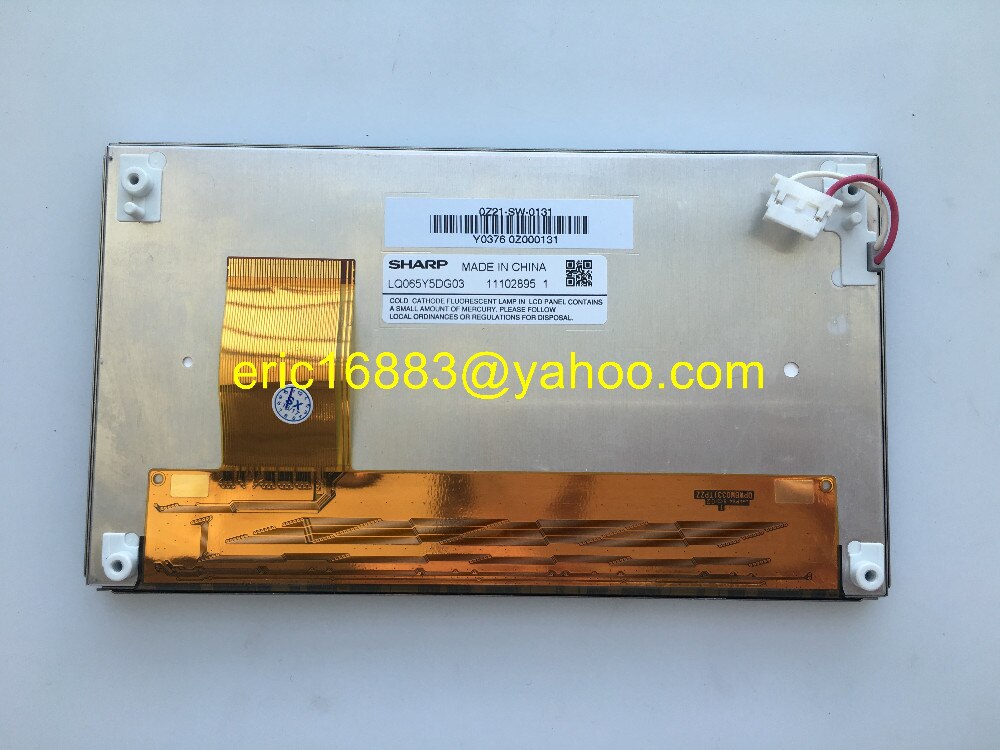 Original Sharp 6.5 pouces écran LCD LQ065Y5DG03 écran moniteur pour Hyundai voiture DVD GPS navigation audio LCD modules