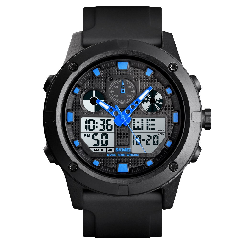 Sport Horloges Heren Digitale Horloge 2 Time Display Klok Waterdichte Mannelijke Horloges Relogio Masculino Relojes Hombre