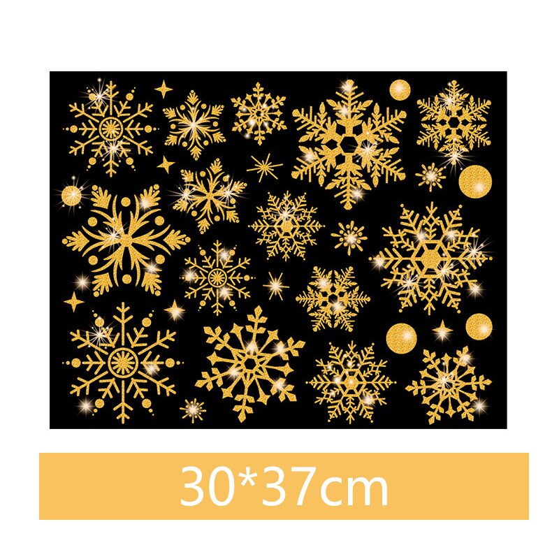 Snowflake Electrostatic Sticker Window Kids Room Christmas Wall Stickers Home Decal Decoration Year Wallpaper Showcase Decor: 03