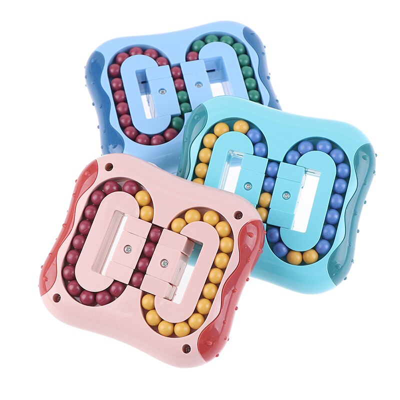 Roterende Magic Bean Vingertop Speelgoed Intelligentie Kubus Stress Verlichten Vinger Gyro Educatief Bouwsteen Speelgoed