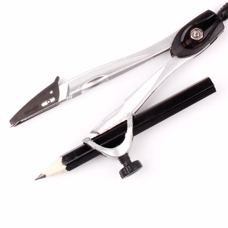 10 PC Stationery Set Plastic Metal Geometry Protractor Eraser Compasses Ruler Math Drawing Tool Kit School Supplies