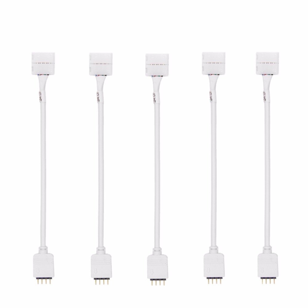 4 pin 5 pin rgb rgbw led strip kontakt fri svetsning för smd 5050 flexibla lampor neon tejp 5 st/lot: Typ e