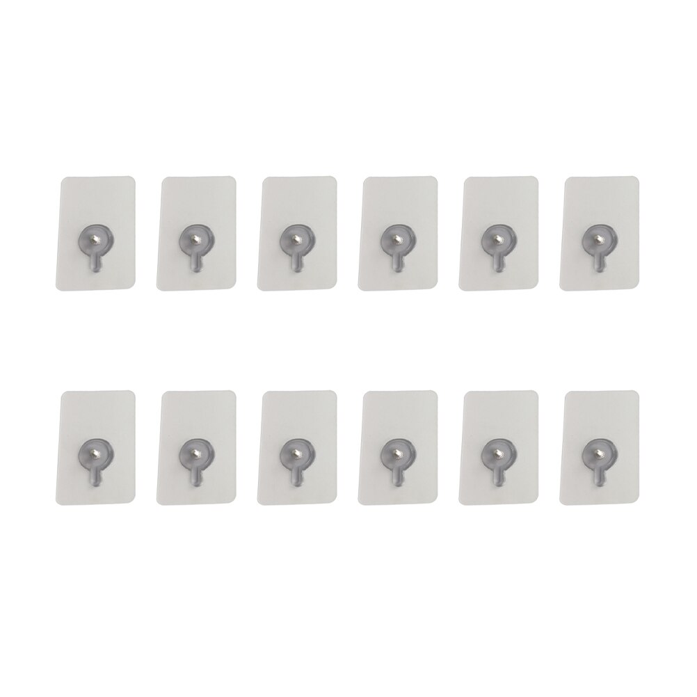 12PCS Picture Nails Traceless Acrylic Invisible Picture Hooks Photo Frame Nails for Home