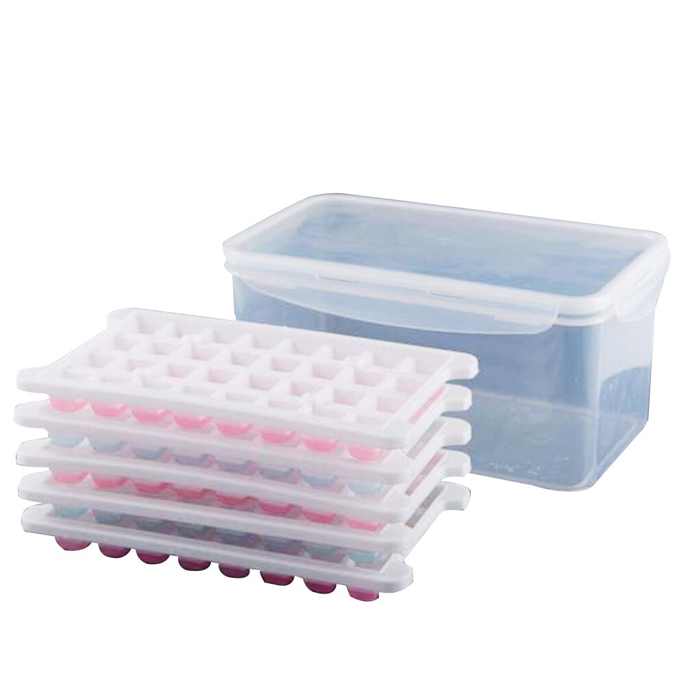 DIY Ice Mold Fruit Ice Cubes 32 Grid Silicone Ice Lattice Mould Bar Home Kitchen Accessories: five layers
