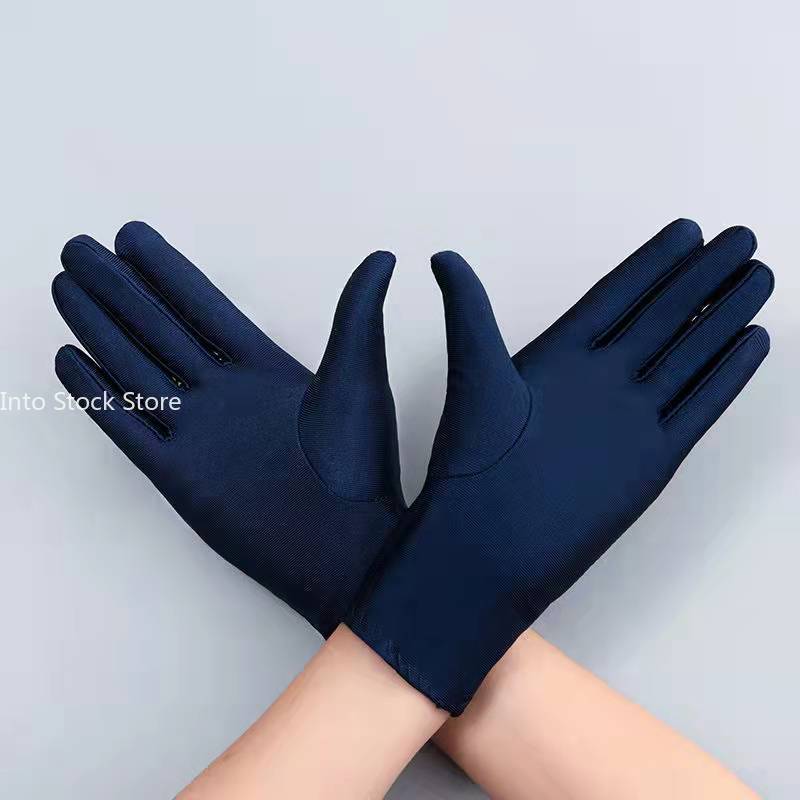 Herfst Zomer Dunne Ijs Zijden Handschoenen Lente Fietsen Rijden Zwart Witte Handschoenen Training Zonbescherming Handschuhe: royal blue