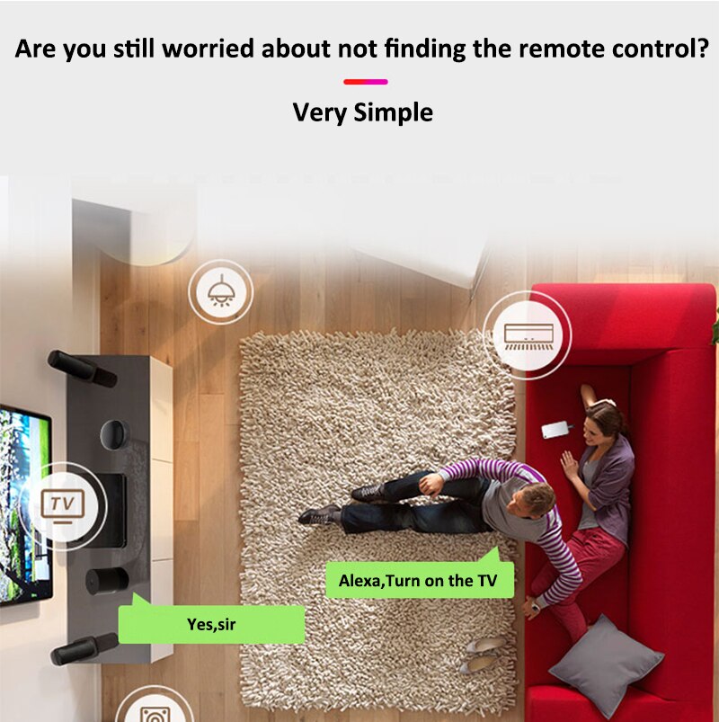 Smart Wifi IR Remote Controller Infrared Home Control Adapter Support Alexa Google Assistant Voice Smart Home Devices