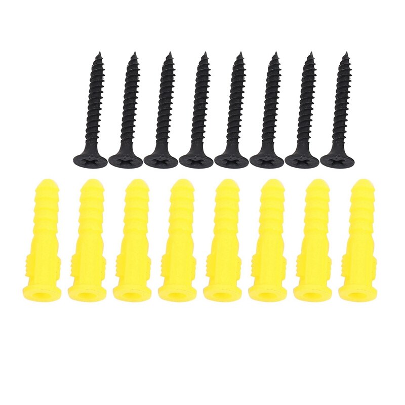 2X Double Curtain Rod Holders Set, Curtain Rod Brackets, Tap Right Into Window Frame Curtain Rod Hang Curtain Brackets