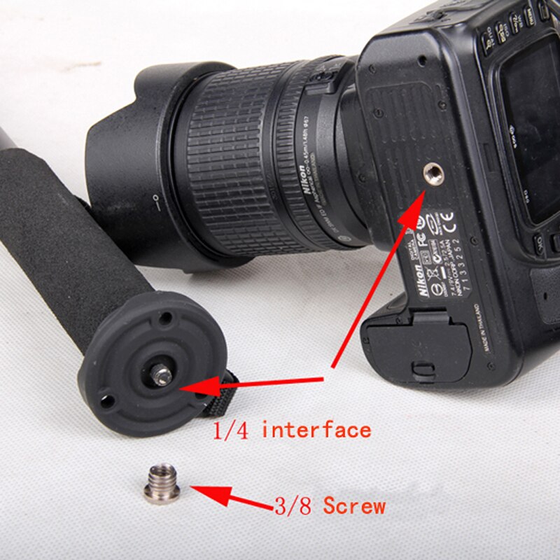 Portabilità 62 "Macchina Fotografica DV Monopiede Leggero Portatile per Canon Nikon DSLR