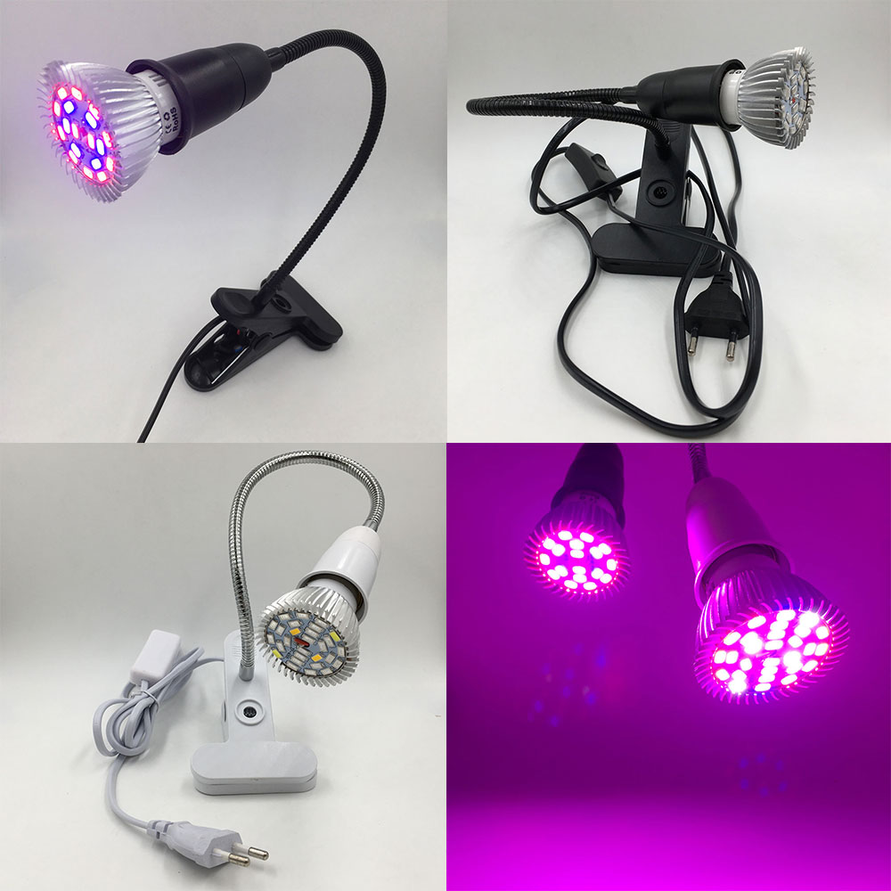 360 grader fleksibel lampeholder klips  e27 sokkel med av/på bryter eu plugg bruk som enkel skrivebordslampe til ledet vokselys  e27 lampe
