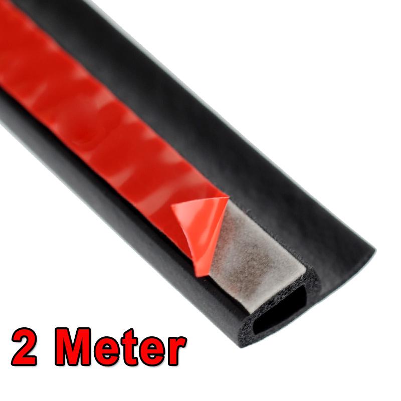 Rubberen Afdichting Strip 2 Meter P Z Type Kit Grote D Kleine D Rubber Lijm Auto Deur Afdichting Strip: 2 M P Type