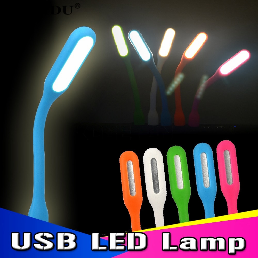 Kebidu Draagbare Flexibele Metaal Usb Led Light Opvouwbare Ultra Heldere 1.2W Leds Usb Lamp Voor Notebook Laptop Pc