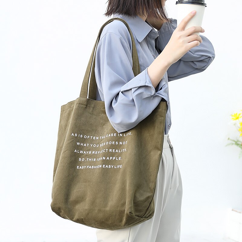 Grote canvas handtas, eenvoudige katoenen tas met grote capaciteit voor vrouwen, herbruikbare boodschappentas, shopper, hobo