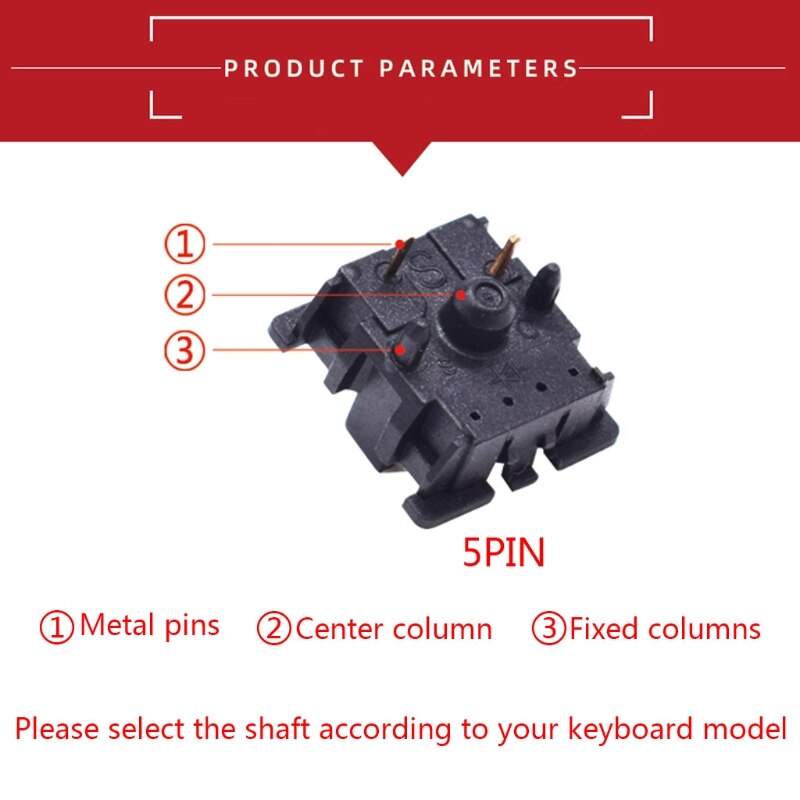 10Pcs/set Gateron mx switch 5 pin Switches RGB SMD Axis Compatible for Cherry MX mechanical Keyboard diy Switches 7 Colors