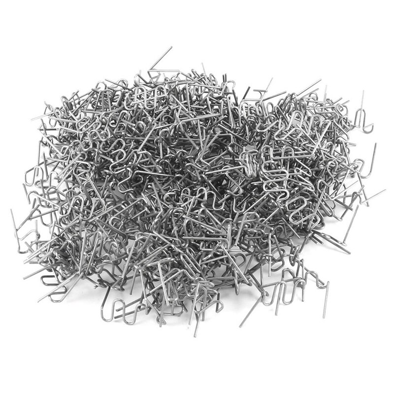 Grapas de plástico para reparación de carrocería, 1000 Uds., 0,6mm, 0,6mm