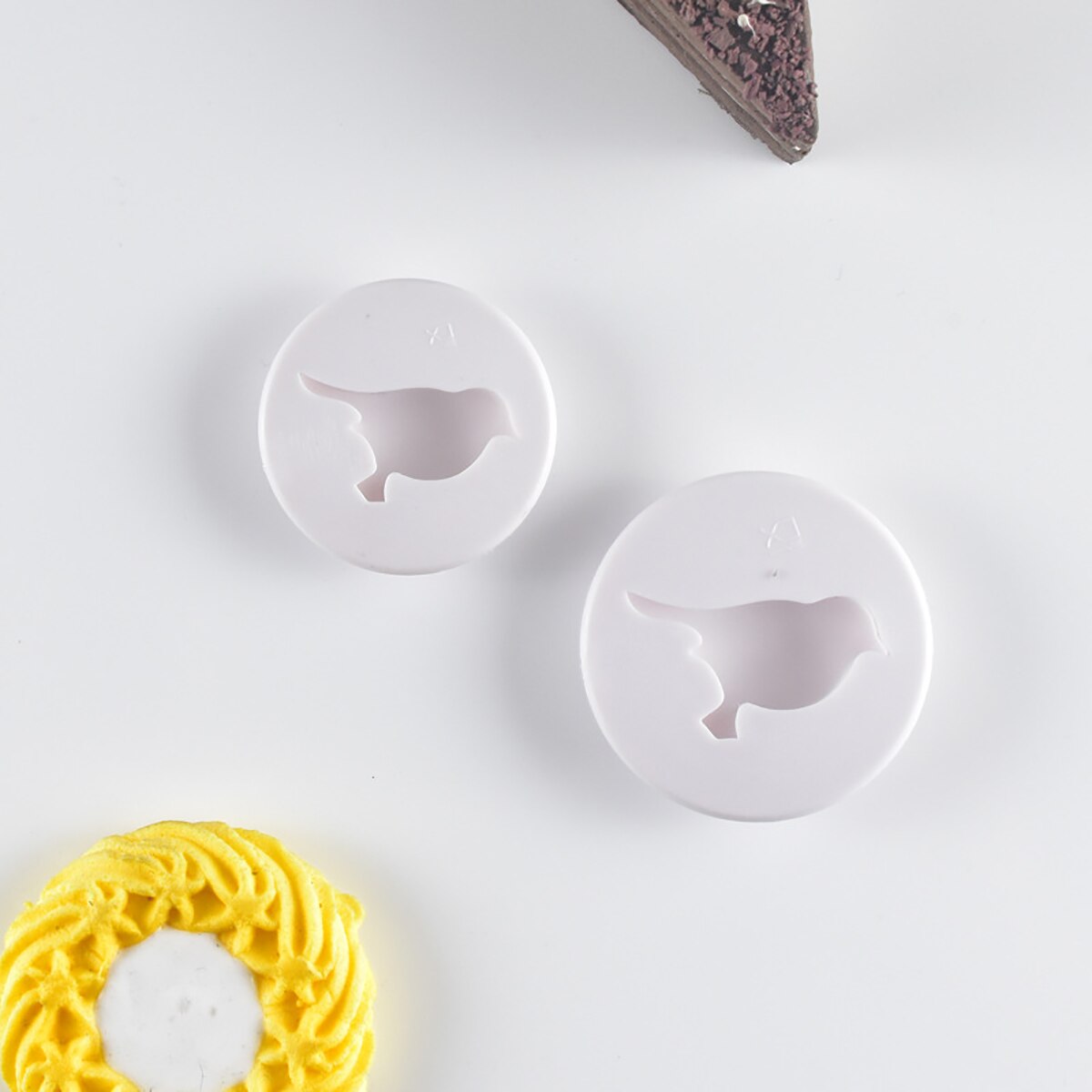 Cloche de noël lapin oiseau gâteaux Biscuits, coupe-Biscuits, moule de cuisson, gaufrage pour outils de cuisine, collection de timbres de pâques 2 pièces