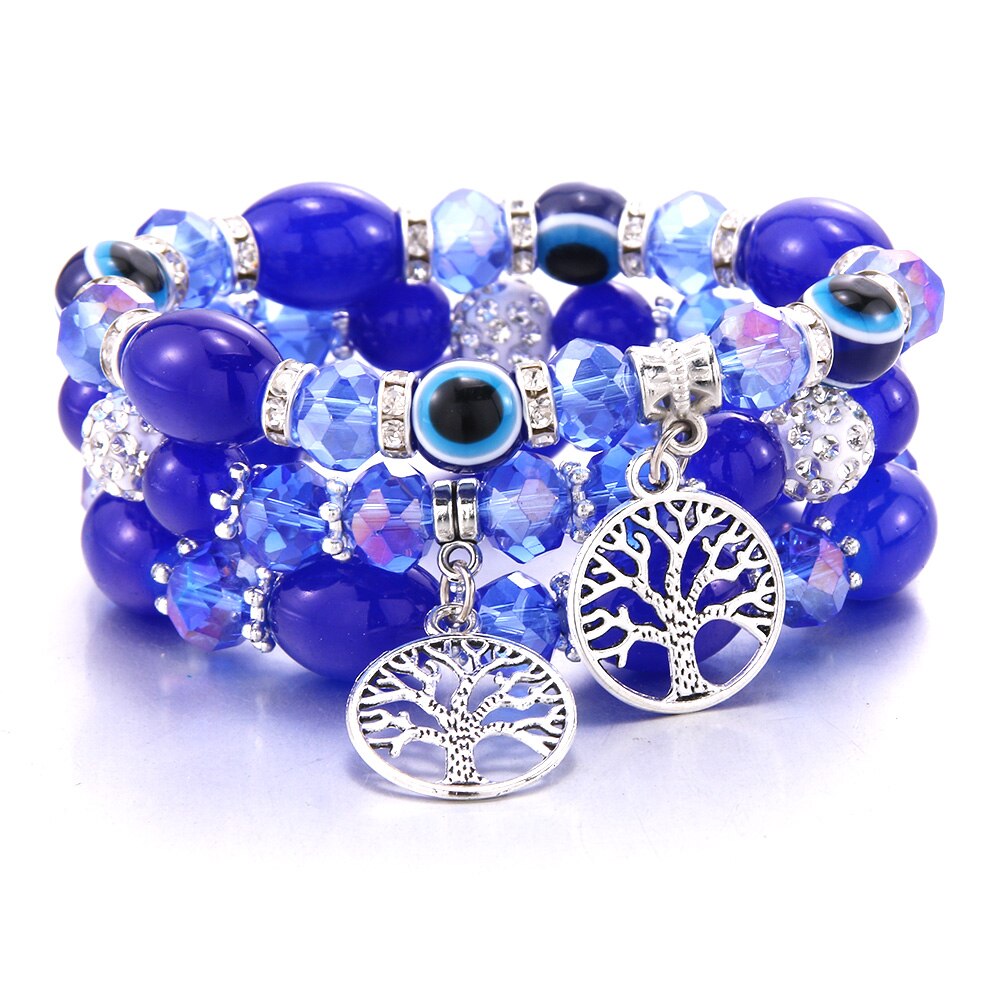 Bohemian Trend Women's Beaded Bracelet 3Pcs Mixed Color Resin Bracelet For Men's Luxury Jewelry Party Birthday: B3ZH-40