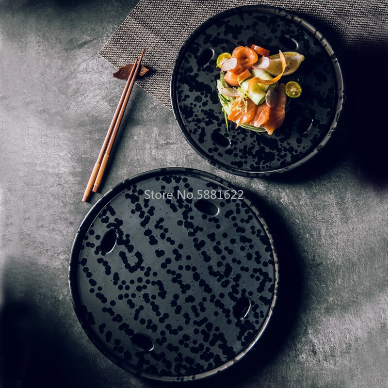 Plato de hielo seco Sashimi , plato para servir japonés, salmón, mariscos, Sushi, restaurante de gama alta