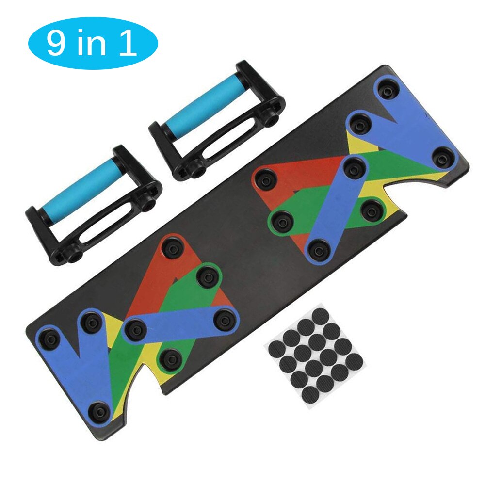 9 in 1 Push Up Rack Board Men Women Comprehensive Fitness Exercise Push-up Stands Body Building Training System Home Equipment