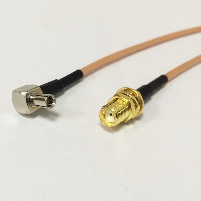 5 piezas SMA hembra Jack B/H A TS9 hombre Plug R/A Cable Pigtail RG316 15 cm 6"