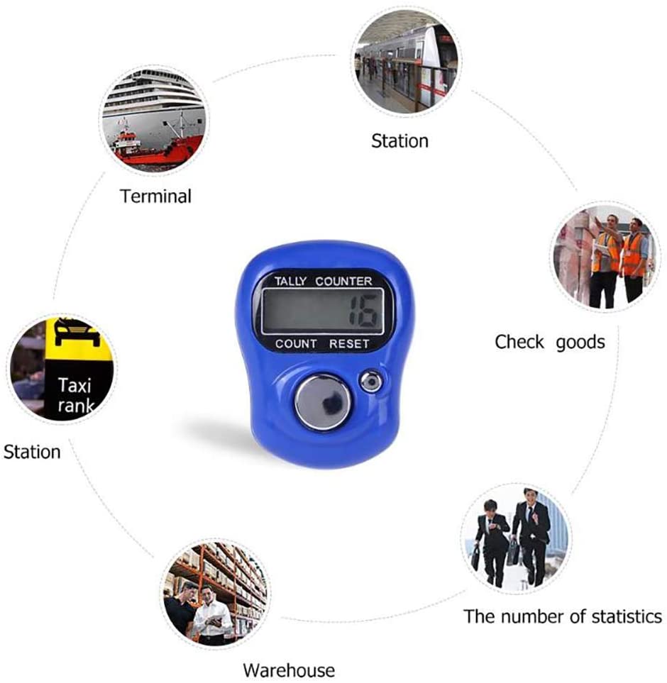 Digital Mini Stitch Mark And Line Finger Counter LCD Electronic Digital Cable Organizer For Sewing Knitting Tools
