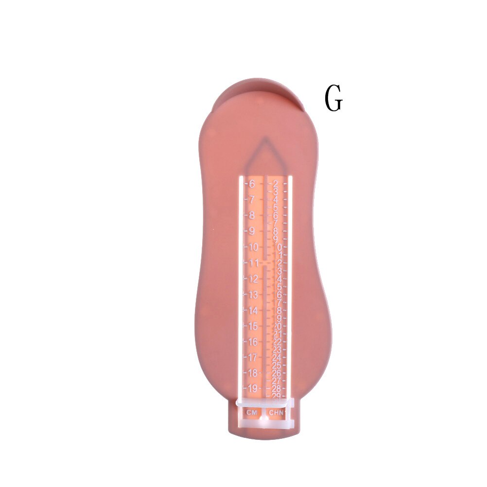 Barn spædbarn fod måle måler sko størrelse måle lineal værktøj baby barn sko småbarn spædbarn sko fittings måler fod måle: G