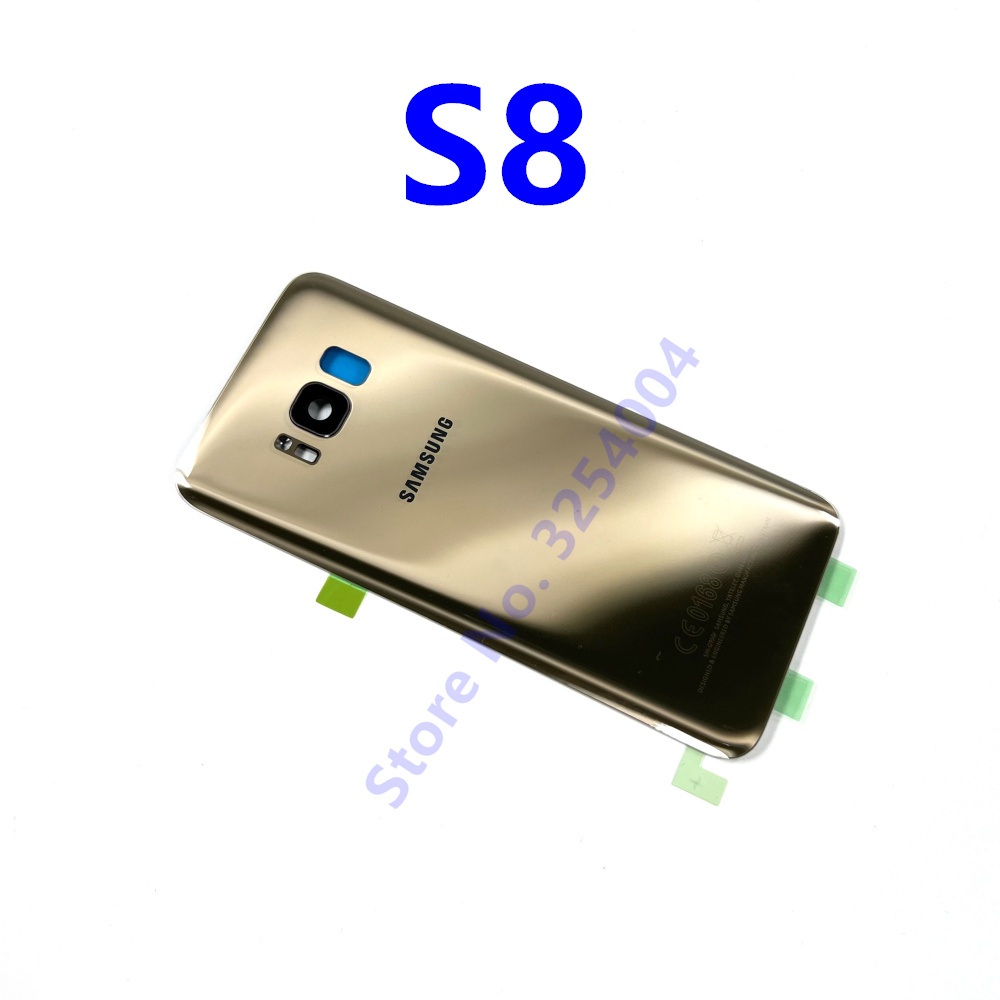 S8 vetro posteriore per Samsung Galaxy S8 G950 G950F/FD coperchio vetro batteria pannello posteriore S8 Plus S8 + G955 G955F custodia porta posteriore: S8 Gold