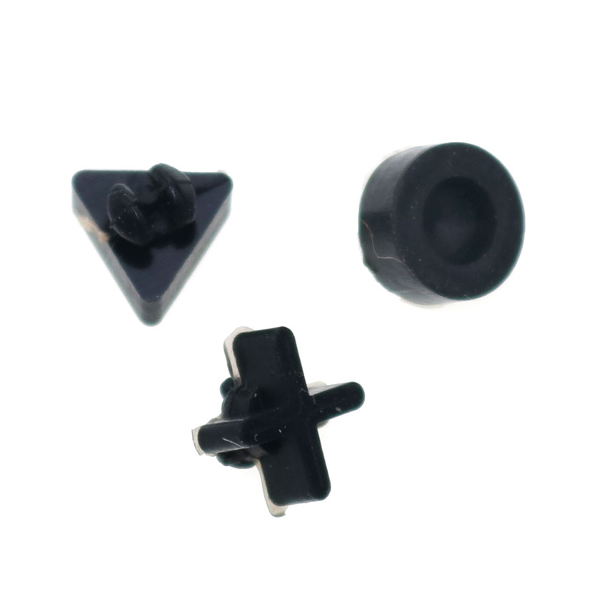YuXi Black Silicon Bottom Rubber Feet Pads Cover Cap For Sony PS4 Pro Slim Console Housing Rubber Feet Cover