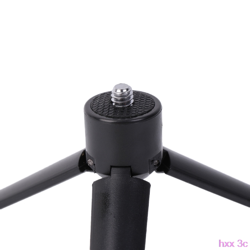 Universal Black Plastic Tripod Cell Phone Camera Rotation Desktop Base Support