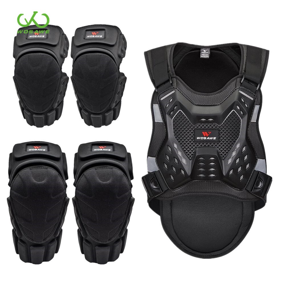WOSAWE Adult MTB Motorcycle Armor Suit Vest Jacket Body Protection Snowboard Protective Gear Ski Sports Off-Road Motocross Armor