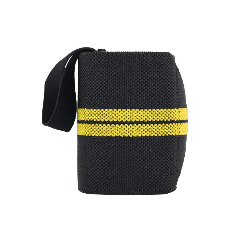 Adjustable Wristband Elastic Wrist Wraps Bandages For Weightlifting Power Lifting Breathable Wrist Support: yellow left