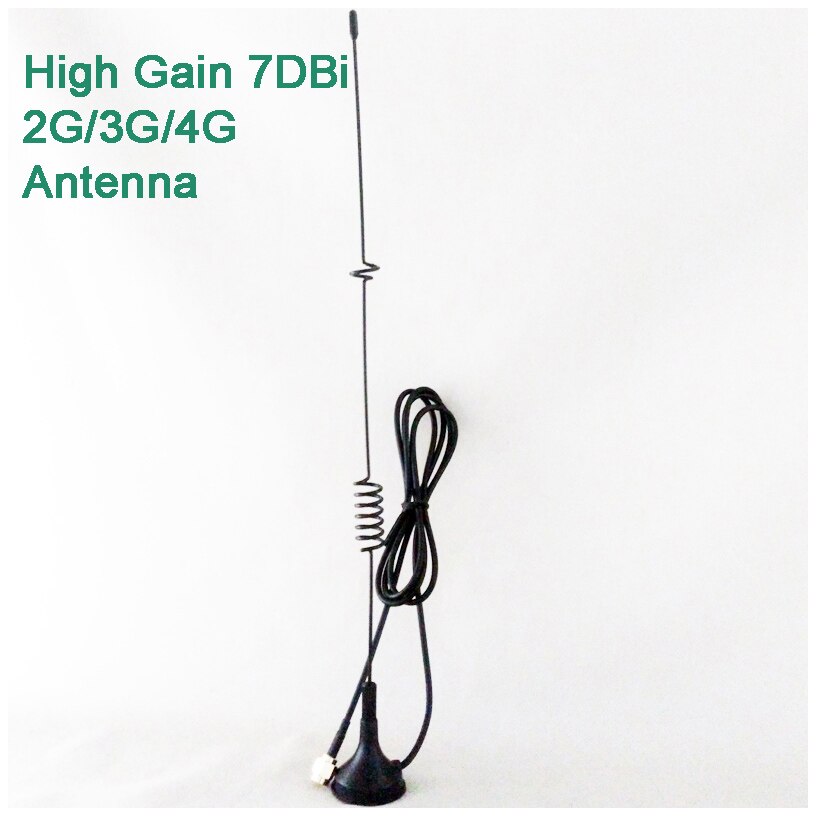 694-2700 MHz de alto ganho 7DBi 2g 3g 4G antena com SMA interface e base magnética para 3g 4g roteadores