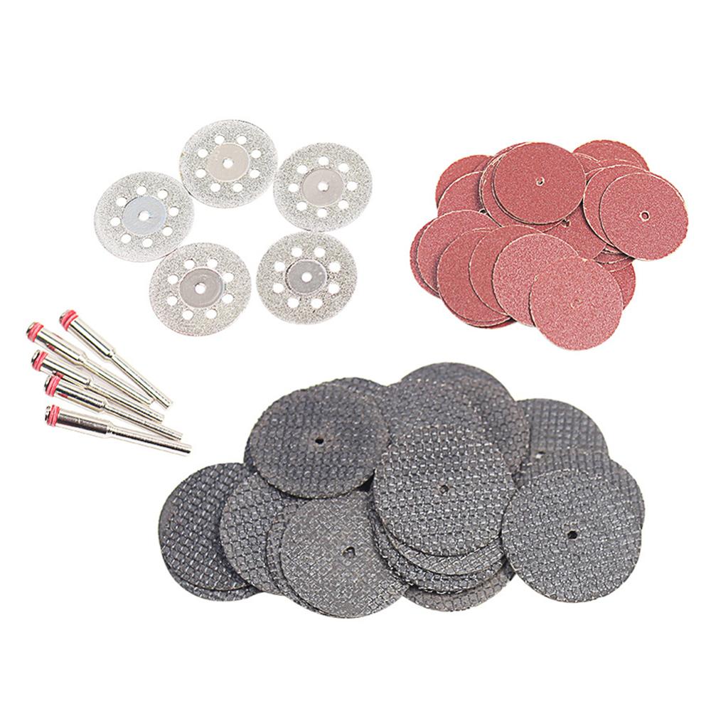 60pcsSet Fine Hard Material CuttingSanding Wheel Cutting Blade Tool Cutting Metal Stone Glass Rivet Cutting Wheel Fiberglass