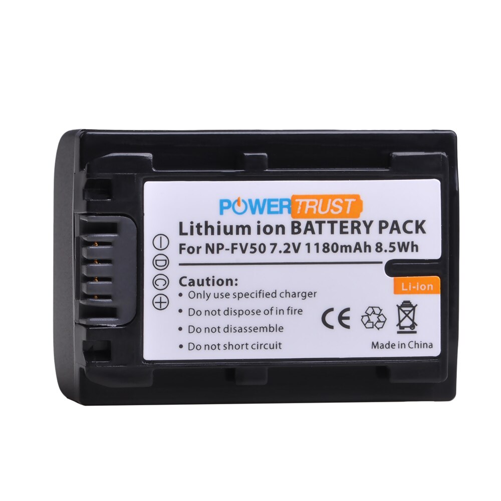 NP-FV50 NPFV50 Battery and Charger for Sony NP-FV30 NP FV50 NP-FV70 NP-FV100 HDR-CX380 430V 900 580V 760V HDR-PJ540 650V Series: 1Battery