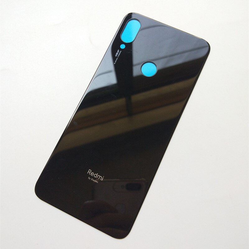 Xiao mi originele Batterij Glass Back Cover Deur Voor Xiao Mi rode mi Note 7 Note7 Achter behuizing Beschermende Terug cover Phone Case: Black