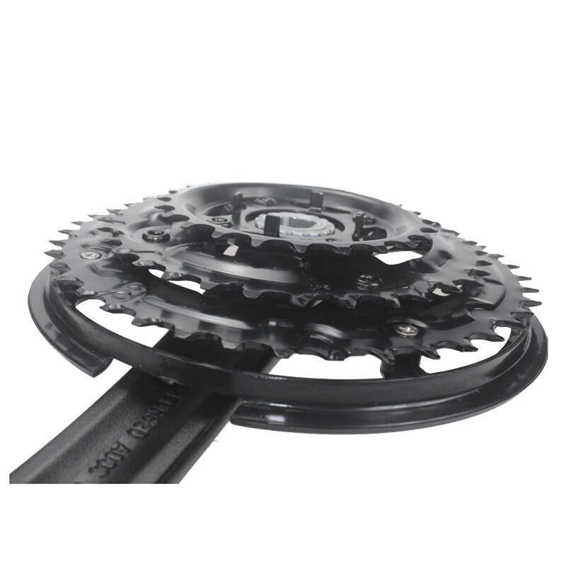 PROWHEEL 21/24-Speed Mountain Bike Aluminum Alloy Shift Crankset 28/38/48T 170mm Hollow Sprocket Bike Crankset