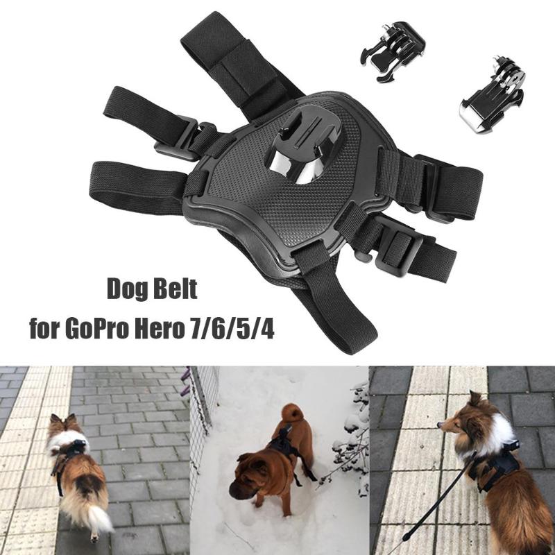 Arnés ajustable para perros, correa de pecho para cámara GoPro Hero 7 5 6 4 Session para GoPro Hero 7 6 5 4 Xiaoyi Cámara deportiva