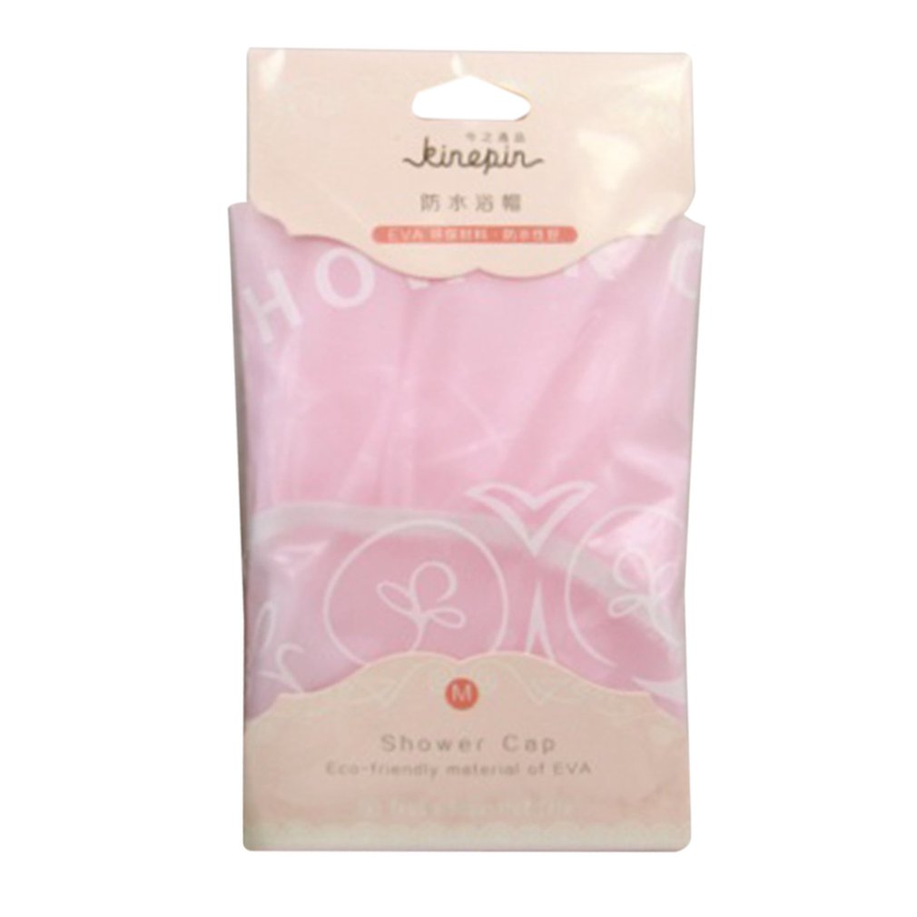 1PC Waterdichte Douche Cap Dikker Mooie Bad Hoed Effen Kleur Een-Off Elastische Badmuts Badkamer Accessoires voor vrouwen