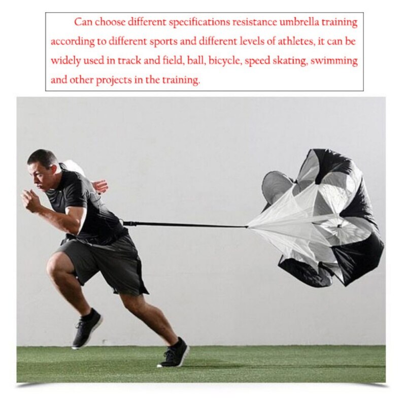 56" Sports Speed Chute Resistance Exercise Running Power Training Parachute H6