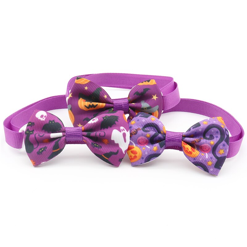50/100 pc halloween hvalpe hunde butterfly fest hvalpe hunde plejetilbehør til små mellemstore hunde kæledyrsartikler hundesløjfe