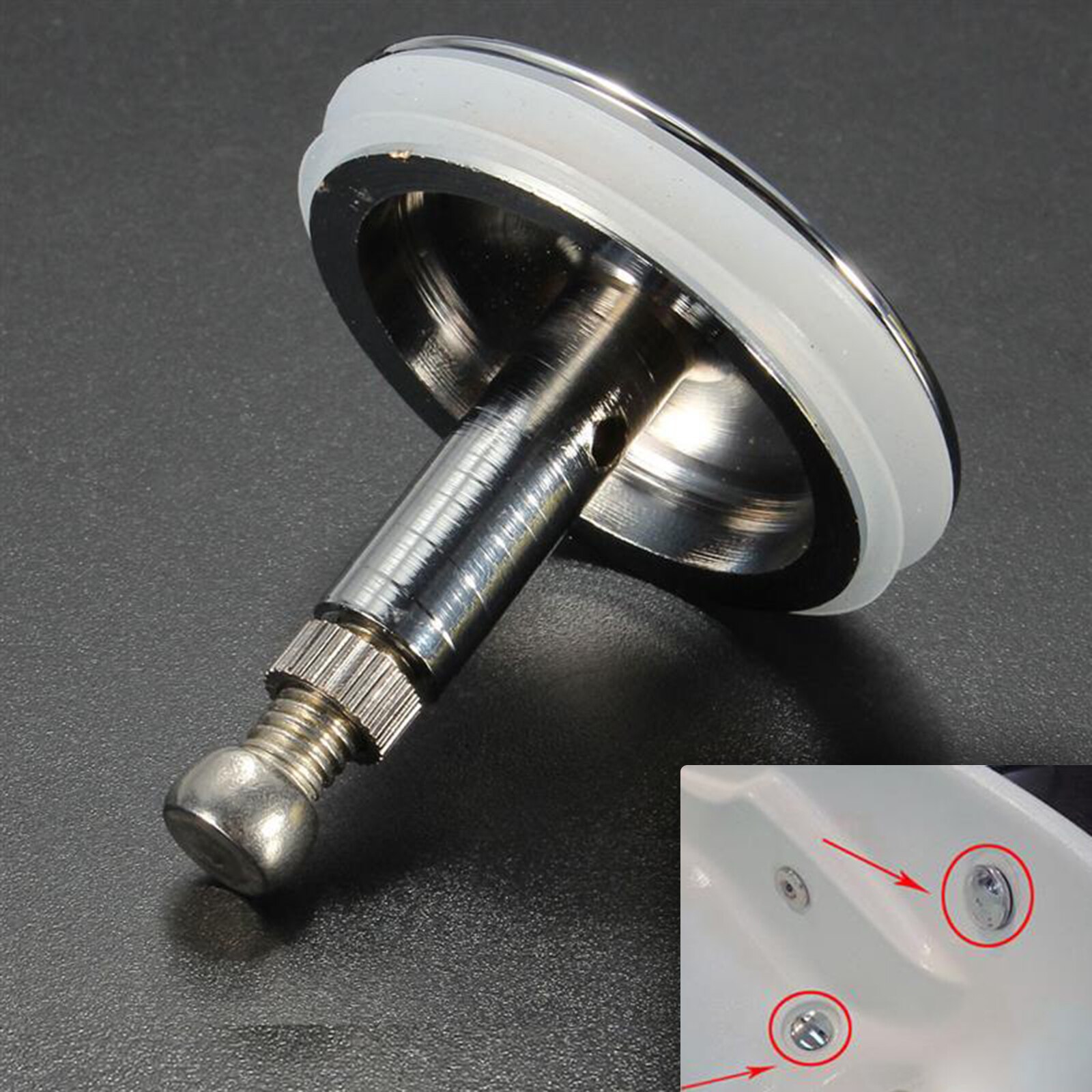 45mm Badewanne Stecker Bad Pop Up Abfall Stecker Küche Waschbecken Wasser Filter Bad Ersatz Badewanne Ablassen Sieb Bad Zubehör
