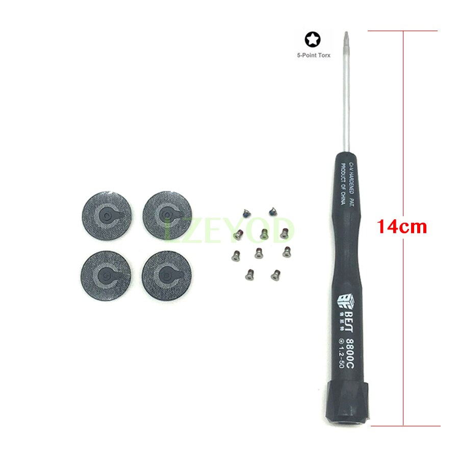 For Macbook Pro Retina 13" 15" A1425 A1502 A1398 Rubber Feet Bottom Case Cover Rubber Feet／Screws／Screwdriver Year