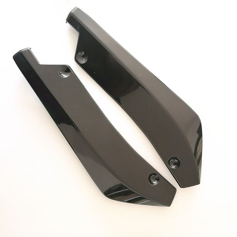 2 pieces Universal rear bumper lip spoiler diffuser for Suzuki SX4 SWIFT Alto Liane Grand Vitara Jimny SCross: black