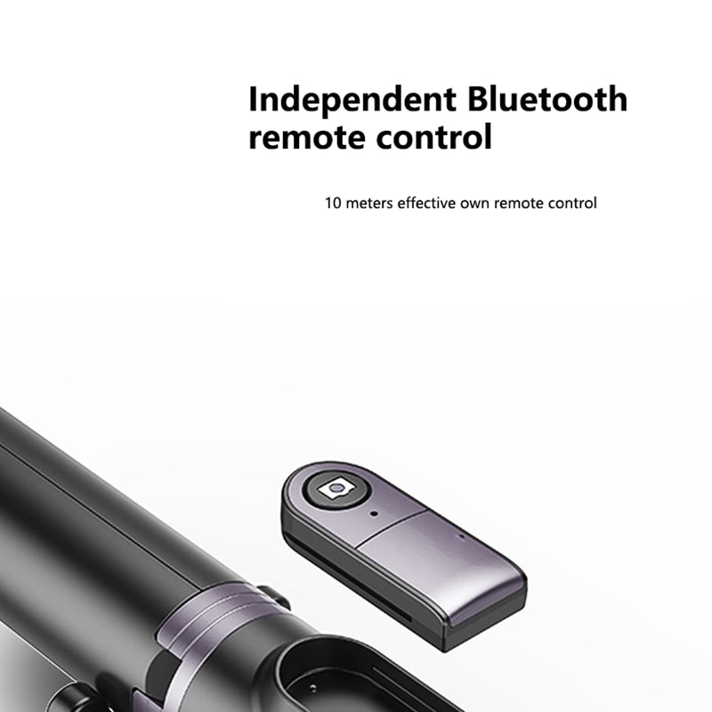3 In 1 Draadloze Bluetooth Selfie Stick Opvouwbare Handheld Monopod Shutter Remote Uitschuifbare Mini Statief Voor Iphone/Android/ huawei